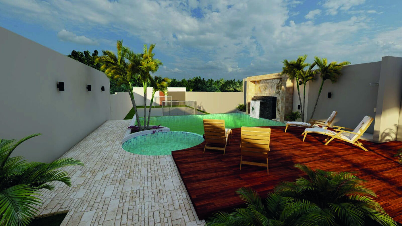 Vivienda con piscina diseñada por MGL en la Amazonía